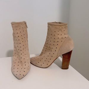 See by Chloe tan suede bootie size 36